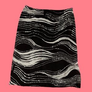 🌈4/$20🌈 Vintage Y2K 100% SILK Rave Statement Beautiful Mini Midi Skirt Size 8